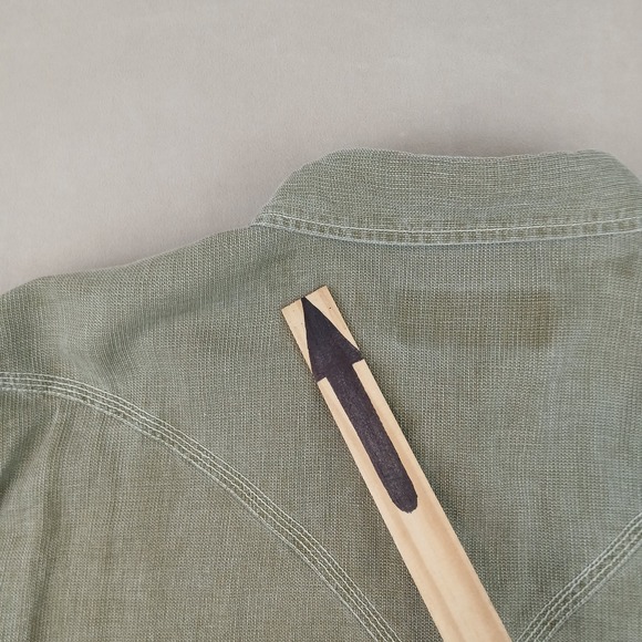 Ryan Michael XXL Mens Shirt Western Cowboy Silk Linen FLAWS 26x29 - Picture 5 of 16